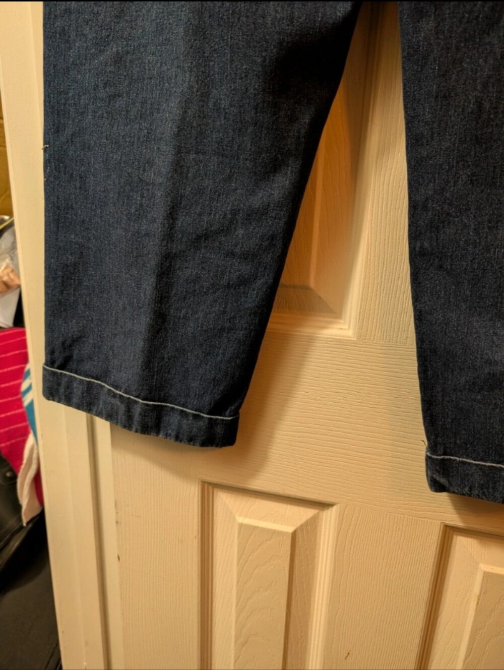 Vintage 90s Y2K Liz Claiborne LizWear Cropped Wide Leg Jeans Women’s Blue Denim - Picture 9 of 16